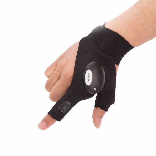 Fishing gloves with light
