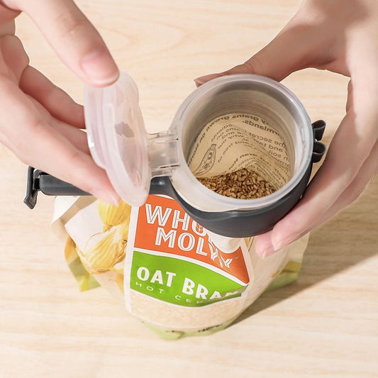 Multifunctional food sealing clip